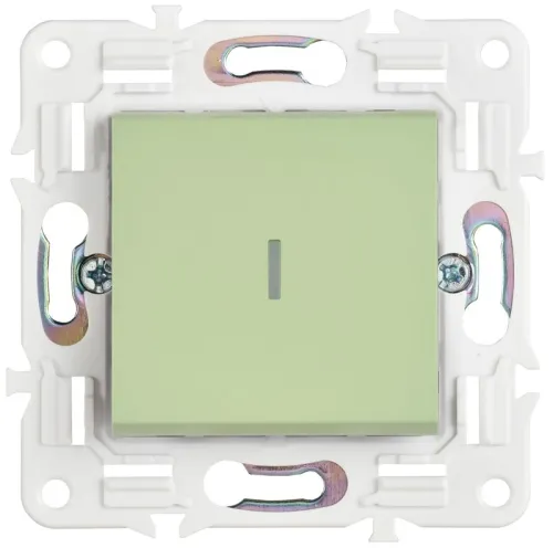 Выключатель проходной 1-кл. SKANDY 10А SK-V08G с индикацией мятный IEK SK-V12-1-10-K06 фото 2