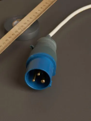 Вилка эл. каб. 16А 2P+PE 16А 220В IP44 ССИ-013 IEK PSR01-016-3 фото 3