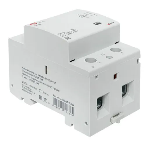 Контактор модульный КМ 80А 2NО 230В AC (3 мод.) AVERES EKF km-av-3-80-20-230V фото 9