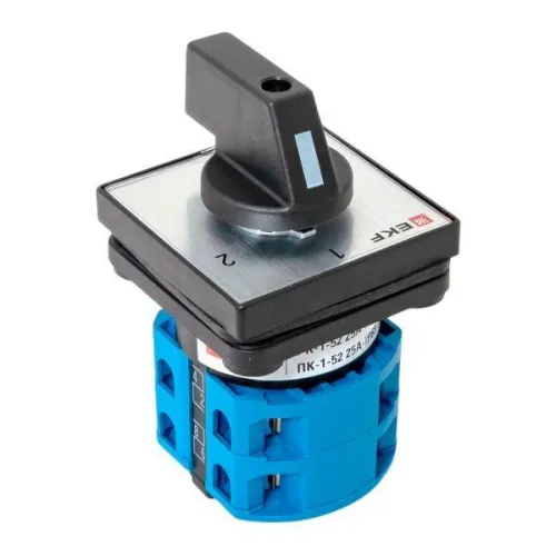 Переключатель кулачковый ПК-1-52 2п 25А "1-2" IP65 EKF pk-1-52-25-65 фото 8