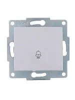 Механизм кнопки звонка 1-кл. 1п СП Karina 10А IP20 бел. LEZARD 707-0288-103