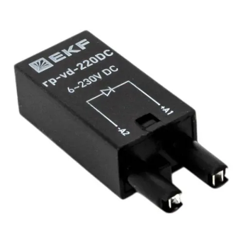 Модуль защитный диодный 6-220В DC для промежуточных реле RP AVERES EKF rp-vd-220DC фото 7