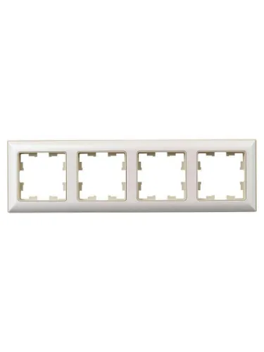 Рамка 4-м BRITE РУ-4-Бр беж./жемчуж. IEK BR-M42-12-1-K10 фото 3