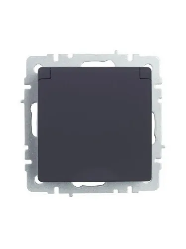 Розетка BRITE РСбш10-3-44-БрГ 16А IP44 с заземл. защ. шторки с крышкой механизм графит IEK BR-R16-16-44-K53 фото 7