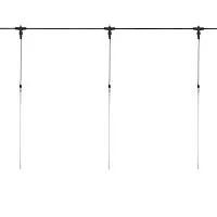 Гирлянда светодиодная "Тающие сосульки" 10шт х 50см шаг 100см 600LED тепл. бел. 24В провод каучук черн. соединяется Neon-Night 256-427