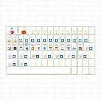 Наклейка модульная большой комплект 164х299 PROxima EKF mn-1-3