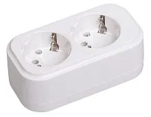 Колодка удлинителя 2-м 16А Classic К02 2P+PE 250В IEK KYP11-16-02-00-Z