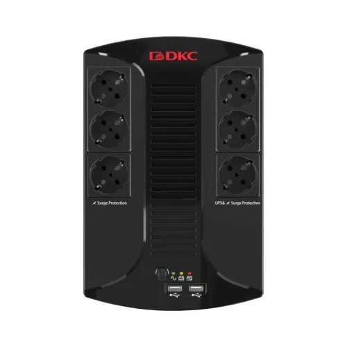 Источник бесперебойного питания ИБП Info PDU 800В.А Schuko (6) USB для зарядки (2) USB + RJ11 DKC INFOPDU800 фото 6