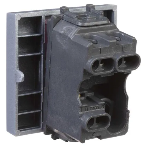 Переключатель модульный 1-кл. 2мод. Avanti "Закаленная сталь" 16А сер. DKC 4404112 фото 3