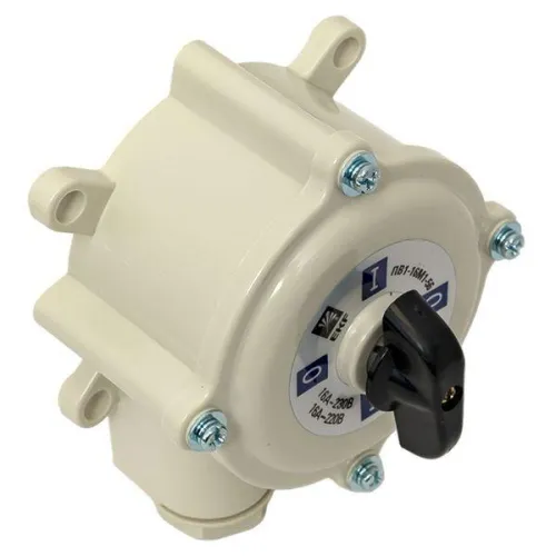 Выключатель пакетный 1-кл. 16А IP56 ПВ1-16 М1 пл. беж. EKF pv-1-16-4 фото 4