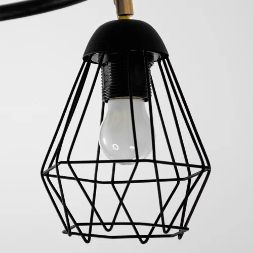 Светильник НПБ 01-3х60-224 "Кристаль" 131 E27 [ИМ] потолочный черн. муар Элетех 1005405216 фото 4