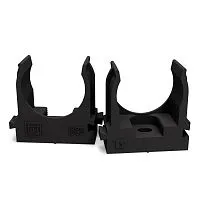 Держатель для труб (клипса) d25мм для монтажного пистолета атмосферостойкая черн. Промрукав PR13.0407