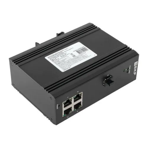 Коммутатор управляемый промышленный уровня L2 ML2-1GX/SFP-4GTP 1 порт 1000Base-X SFP 4 порта 10/100/1000Base-T(X) RJ45 c PoE монтаж на DIN-рейку TSX EKF TSX-ML2-1GX/SFP-4GTP фото 10