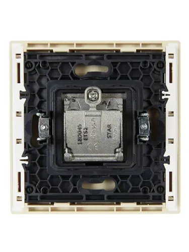 Розетка 2-м TV+SAT FORTE&PIANO FP438 ваниль IEK FP-AF20-O-K10 фото 5