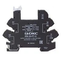 Колодка ультратонкая для реле RIS вх. напр. 230В AC/DC push-in клеммы DKC IRK-B-PT-5