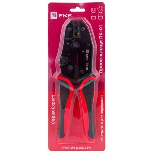 Пресс-клещи ПК-01 0.5-6.0кв.мм НКИ НВИ Expert EKF pk-01-exp фото 2