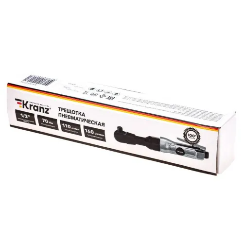 Трещотка пневматическая 1/2дюйм 70Нм Kranz KR-80-0705 фото 11