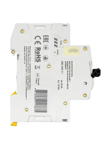 Выключатель автоматический модульный 3п C 20А M10N ARMAT IEK AR-M10N-3-C020 фото 7