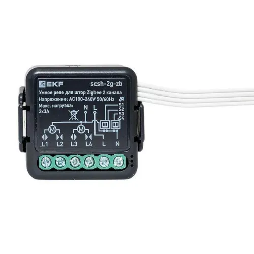 Реле умное для штор в подрозетник 2-канальное Zigbee Connect Select EKF scsh-2g-zb фото 2