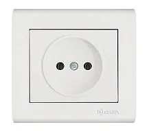 Розетка Manolya без заземл. бел. Makel 41001022
