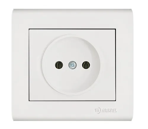 Розетка Manolya без заземл. бел. Makel 41001022