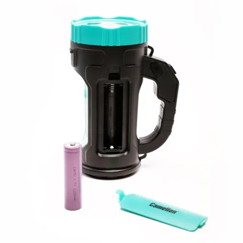 Фонарь аккумуляторный LED51527 3Вт 1LED+COB 4 режима Type C 3хLR03 пластик. черн./зел. Camelion 15130 фото 2