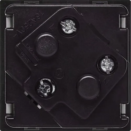 Розетка 2мод. 16А 250В 45град. с заземл. защ. шторки винт. зажимы бел. ИЭК Leg 4521052 фото 2