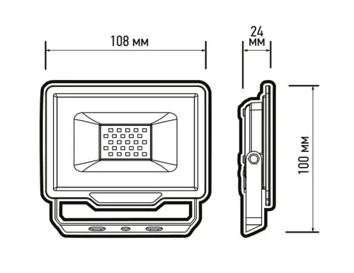 Прожектор светодиодный PFL- C3 20Вт BLUE (цвет свечения син.) для ландшафтного и архитектурного освещения IP65 ДО/СДО JazzWay 5061972 фото 2