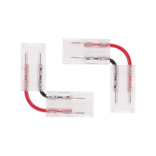 Коннектор L-образный гибкий для одноцветной светодиодной ленты COB 8мм Rexant 148-106 фото 2