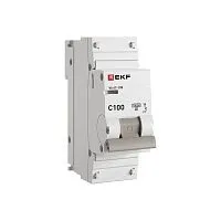 Выключатель автоматический модульный 1п C 100А 10кА ВА 47-100 PROxima EKF mcb47100-1-100C-pro