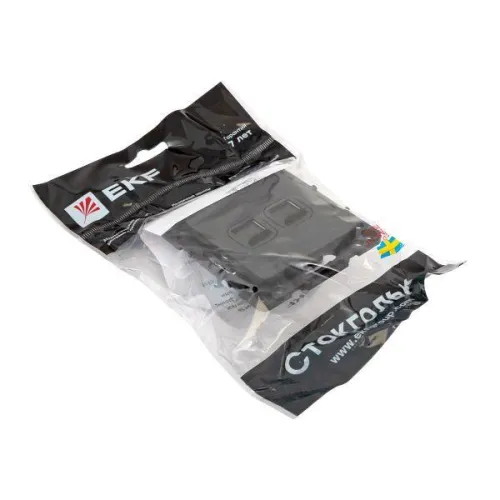 Розетка компьютерная 2-м Стокгольм RJ-45 механизм черн. EKF EZK02-035-10 фото 7