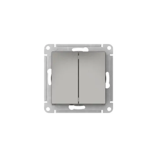 Переключатель 2-кл. AtlasDesign (сх. 6/2) 10AX быстрозажим. клем. механизм сталь SE ATN000965S фото 3