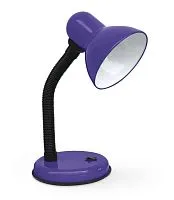 Светильник настольный СНО 22Ф 60Вт E27 230В под лампу на основании с подвесом фиолет. IN HOME 4690612047003