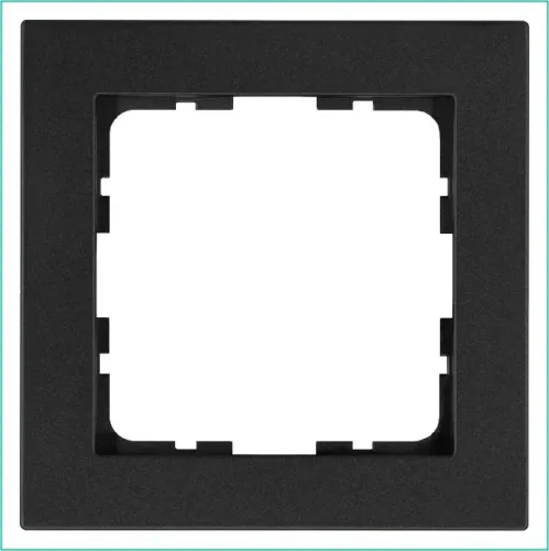 Рамка 1-м G-Classic антрацит Jasmart G1001B