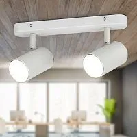 Светильник OL35-2 WH MR16 GU10 IP20 настенно-потолочный спот бел. хром ЭРА Б0056365