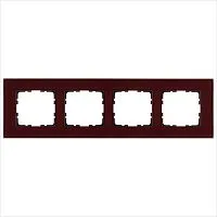 Рамка 4-м G-Glass стекло гранат. JasmartG1004GH