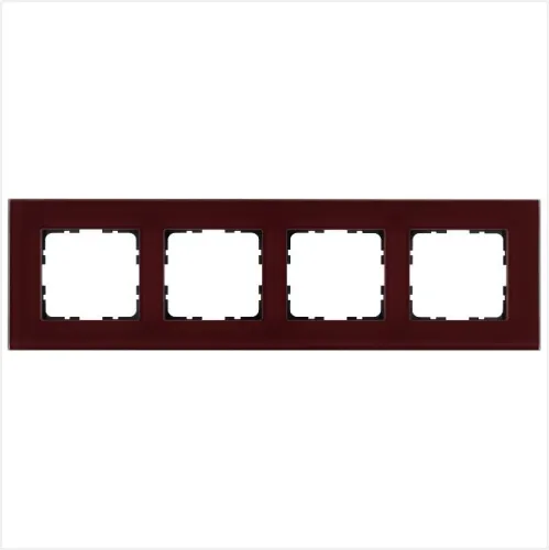 Рамка 4-м G-Glass стекло гранат. JasmartG1004GH