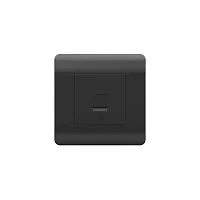 Розетка телефонная 1-м NEW3-E RJ11 черн. CHINT 431489