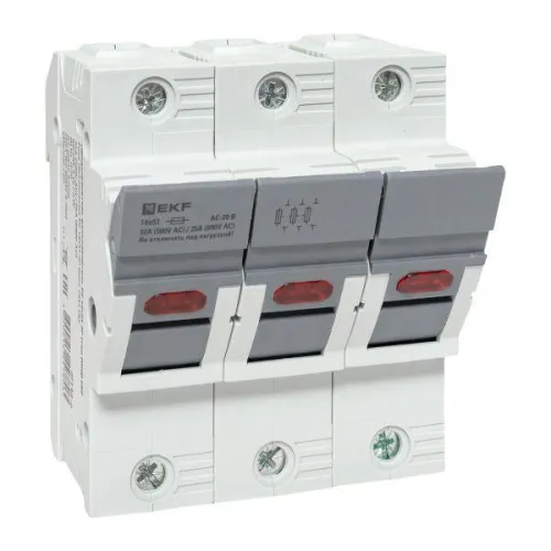 Предохранитель-разъединитель DF 14х51 3п (тип ПВЦ) EKF df143-e
