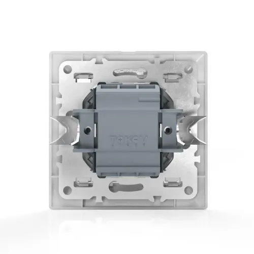 Переключатель проходной 2-кл. СП AVA 10А IP20 в сборе бел. TOKOV ELECTRIC TKL-AV-P2F-C01 фото 5