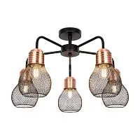 Светильник Agata 60Вт E27х5 IP20 потолочн. Freya FR4011CL-05BBS