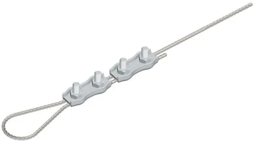 Зажим для троса двойн. Duplex (4мм) EKF zdtd-4 фото 2