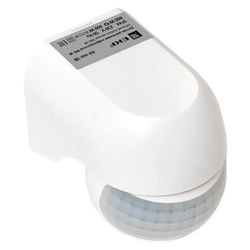 Датчик движения (ИК) MS-38 настен. 800Вт 180гр. до 12м IP44 PROxima EKF dd-ms-38 фото 5