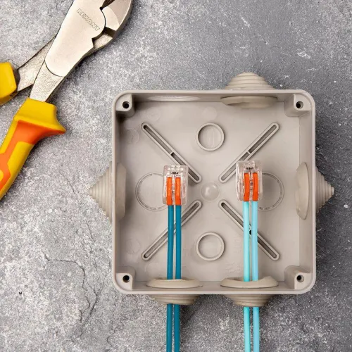 Клемма универсальная компактная 221-412 2-проводная до 4.0кв.мм (уп.5шт) Rexant 07-5206 фото 2