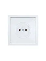 Розетка 1 мест. б/з СП ZIMA IP20 16А ПБТ безвинт. зажим бел. LEZARD 704-0288-121BQC