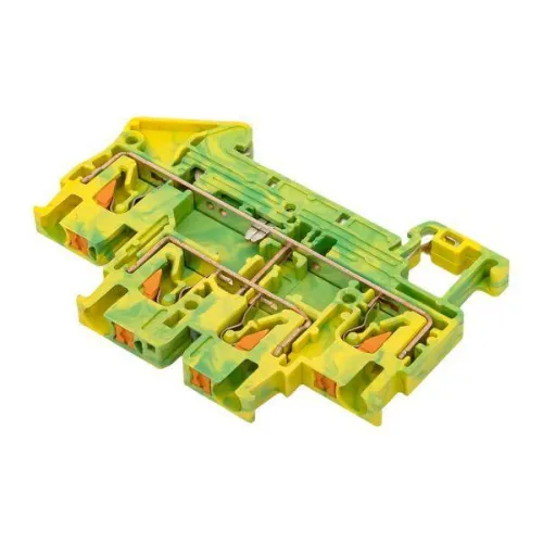 Колодка клеммная пружинная двухуровневая 2.5 Push-in земля EKF PIT-2.5-double-pe фото 9