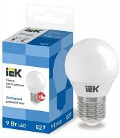 Лампа светодиодная ECO G45 9Вт шар 6500К E27 230В IEK LLE-G45-9-230-65-E27