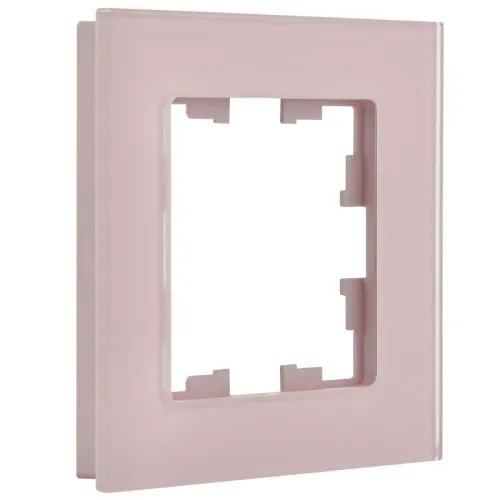 Рамка 1-м BRITE РУ-1-2-Бр стекло розовый матов. IEK BR-M12-G-31-K14 фото 4