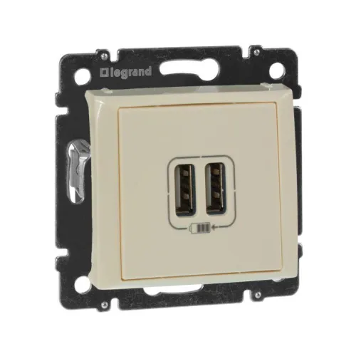 Розетка USB 2-м СП Valena сл. кость Leg 774170 фото 12