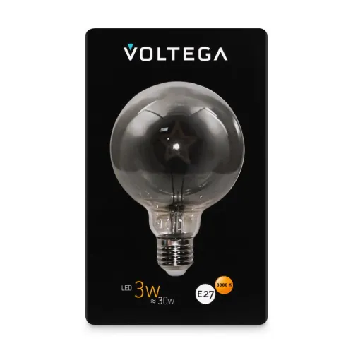 Лампа светодиодная Loft Led G95 3Вт 3000К E27 Voltega 8521 фото 2